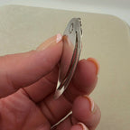 Vintage Guatemala 900 Silver Leaf Bookmark Handcrafted 1.75"