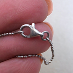 Vintage Bali Sterling Silver Carnelian Cabochon Pendant Necklace 925 Indonesia
