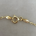 Vintage Italian 14K Gold Delicate Floral Openwork Puffy Heart Pendant Necklace