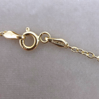 Vintage Italian 14K Gold Delicate Floral Openwork Puffy Heart Pendant Necklace