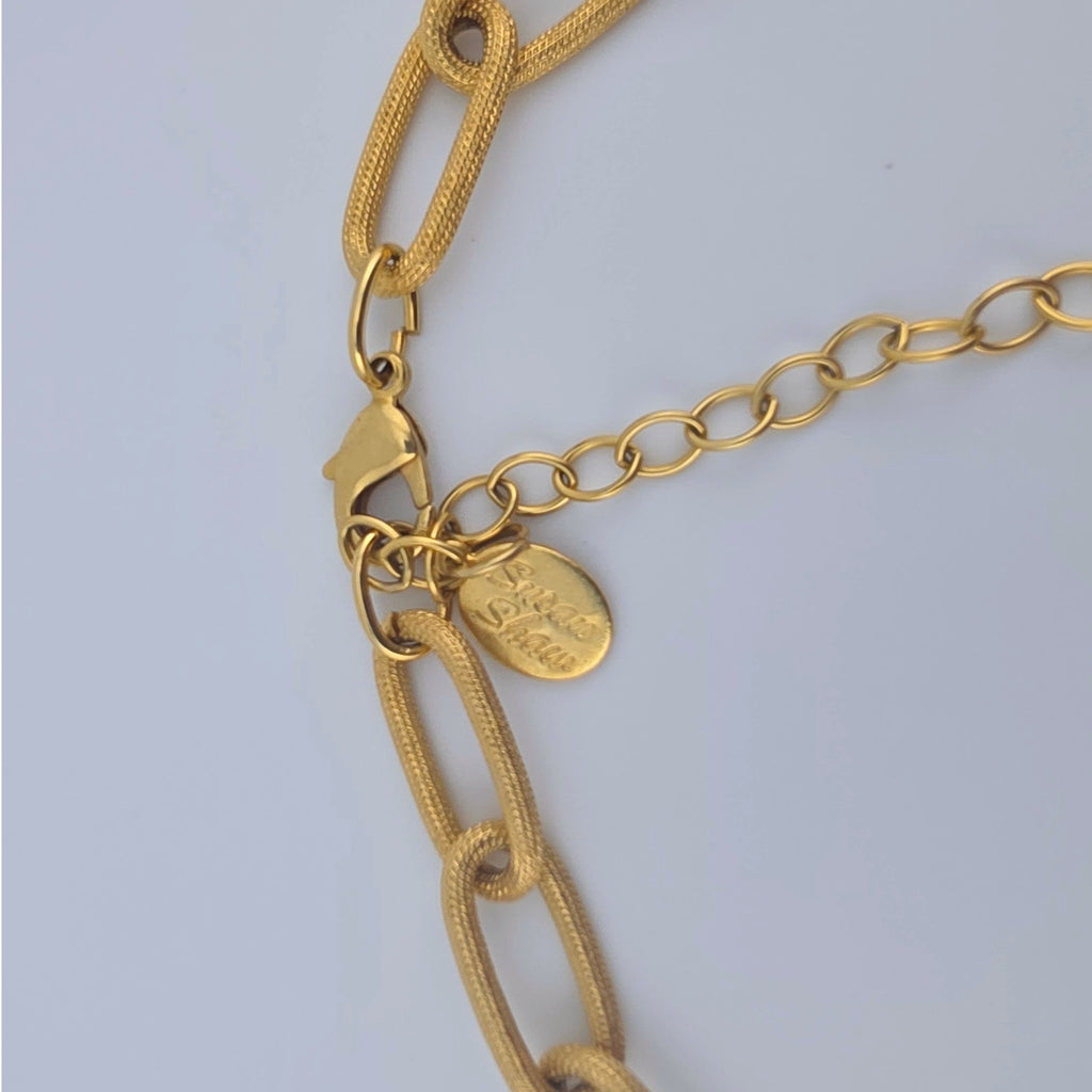 Susan Shaw Genuine Coral Gold Tone Statement Necklace Branch Coral
