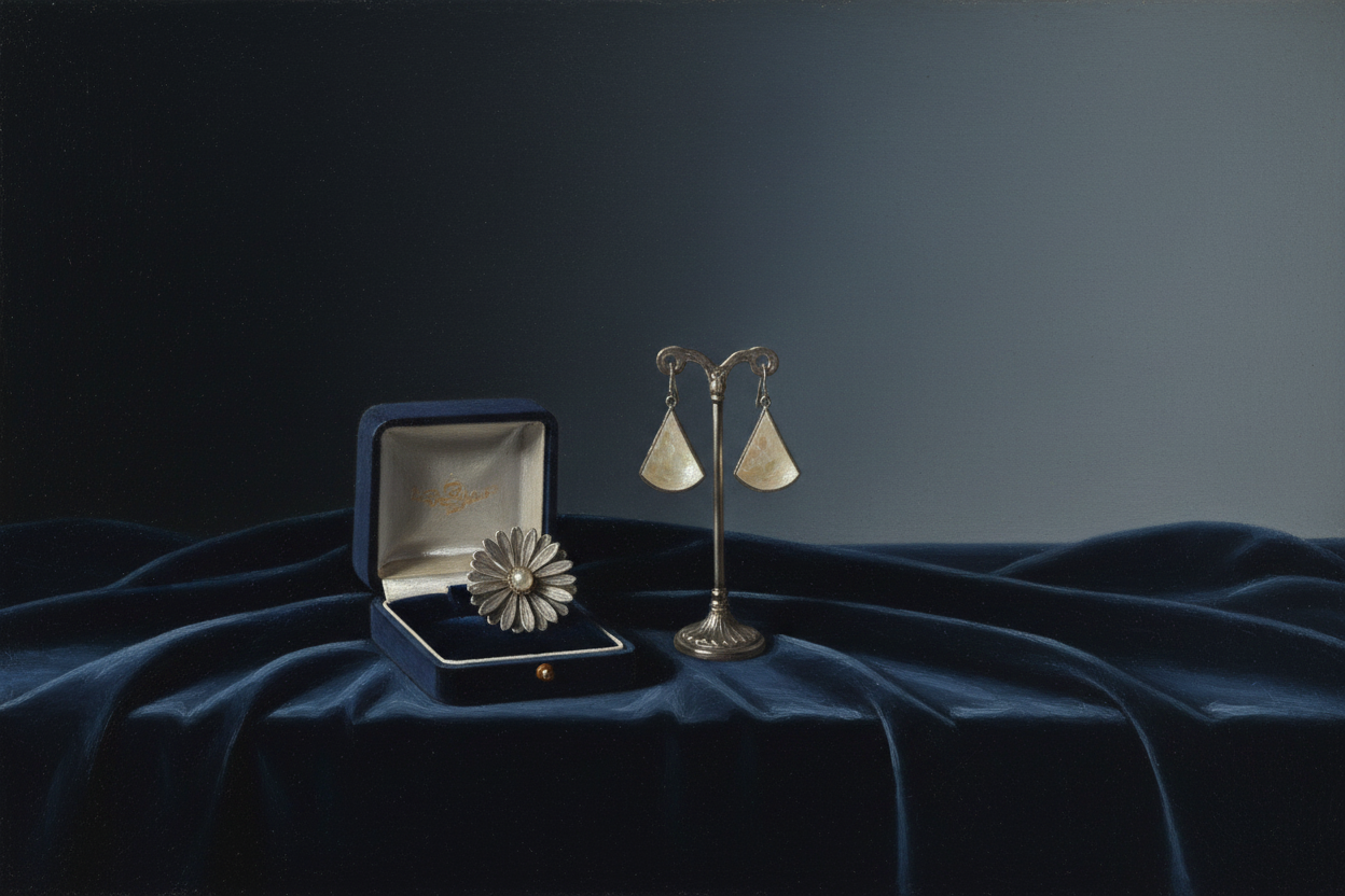 Arbor Vale Adornments — Navy & Silver Renaissance