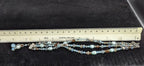 Boho Freshwater Pearl, Austrian Crystal, & Sterling Silver beaded bracelet