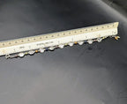 Vintage Sterling Silver Diamond-Cut Bead Bracelet with Multicolor Accents, 7.5"