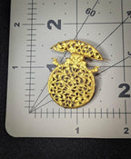 Antique Victorian Watch Movement Brooch - Victorian Filigree in Vintage Frame