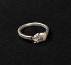 Dainty Vintage Lucky Elephant Ring, 925 Sterling Silver