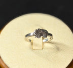 Dainty Vintage Lucky Elephant Ring, 925 Sterling Silver