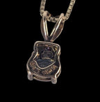 Mystic Topaz Pendant: Gold Over Sterling Silver, Diamond Accent, 18" Chain