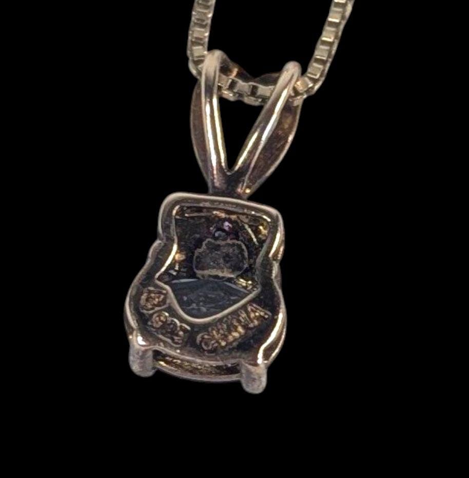 Mystic Topaz Pendant: Gold Over Sterling Silver, Diamond Accent, 18" Chain