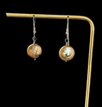 Vintage Sterling Silver Coin Pearl Bracelet and Earrings Curated Set
