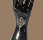 Vintage Egyptian Revival Sterling Silver Pendant: Camel, Pyramid, Filigree - 1930s-40s