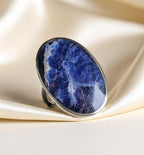 Vintage Sterling Silver & Sodalite Ring – Size 5.25 –  EKM Mexico