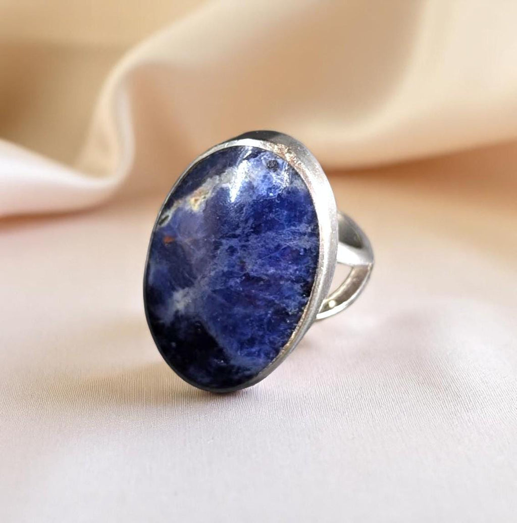 Vintage Sterling Silver & Sodalite Ring – Size 5.25 –  EKM Mexico