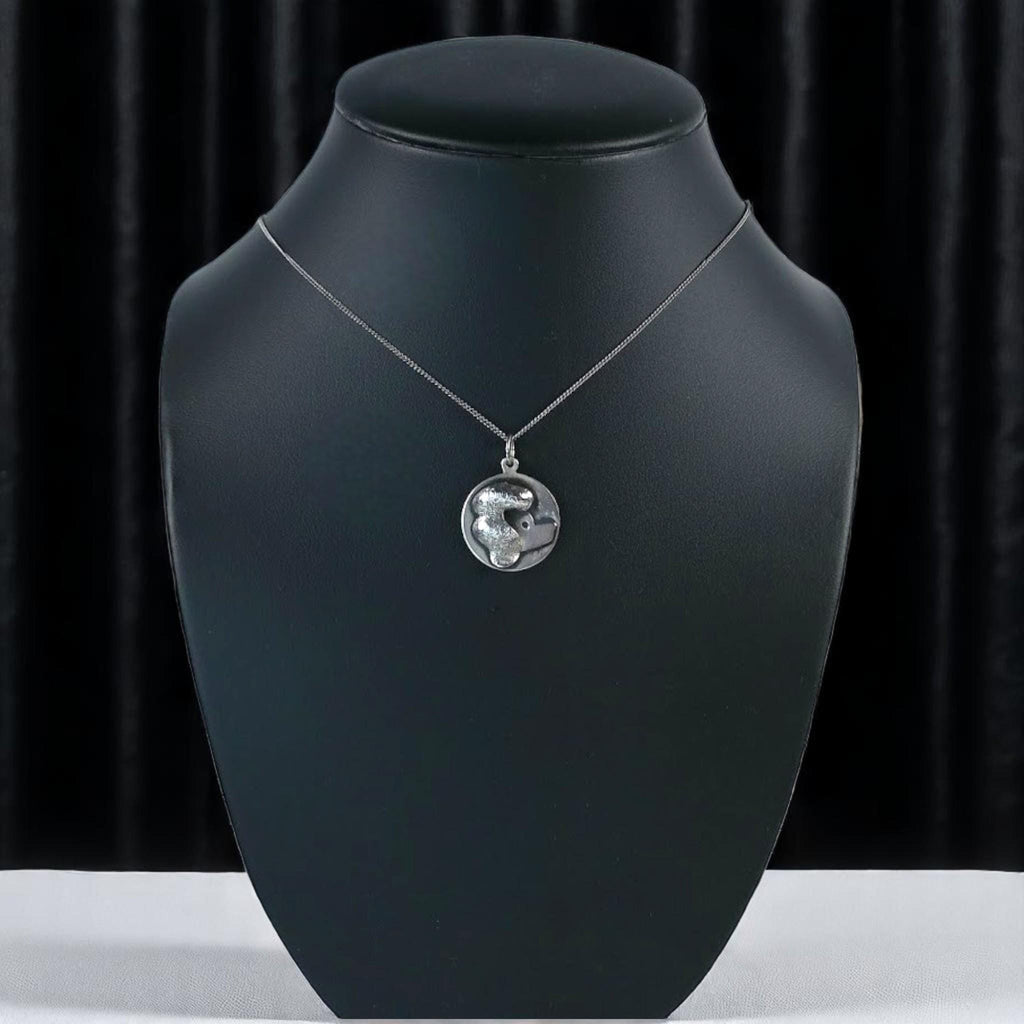 Vintage Beaucraft Sterling Silver Poodle Pendant Necklace: Mid-Century Dog Jewelry