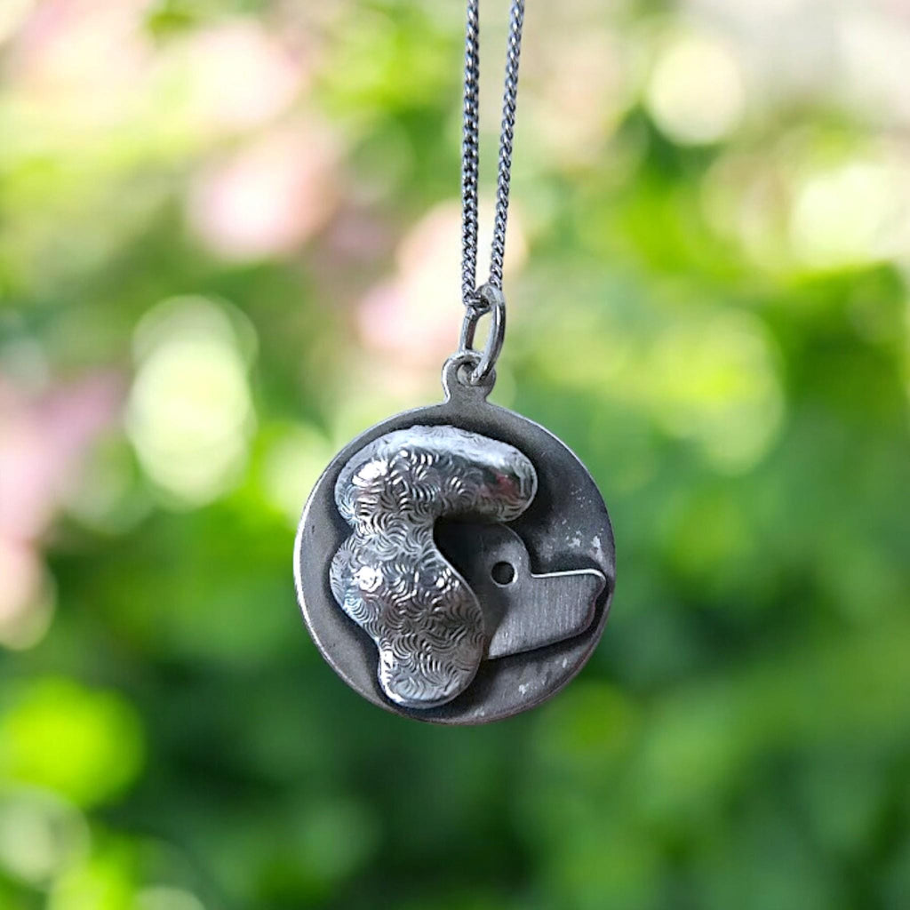 Vintage Beaucraft Sterling Silver Poodle Pendant Necklace: Mid-Century Dog Jewelry