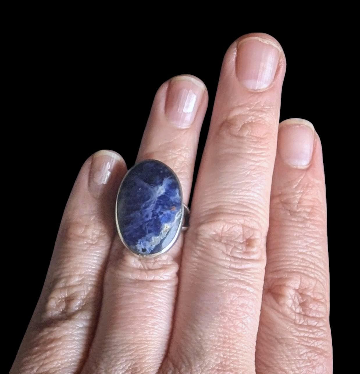 Vintage Sterling Silver & Sodalite Ring – Size 5.25 –  EKM Mexico