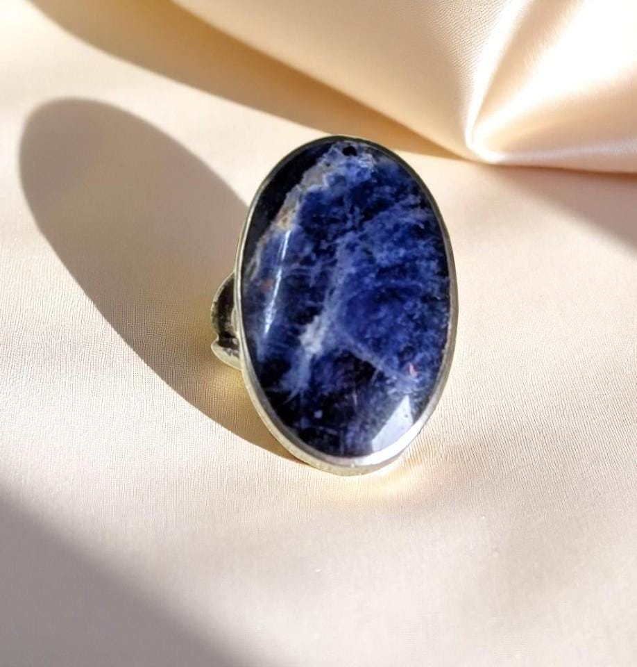 Vintage Sterling Silver & Sodalite Ring – Size 5.25 –  EKM Mexico