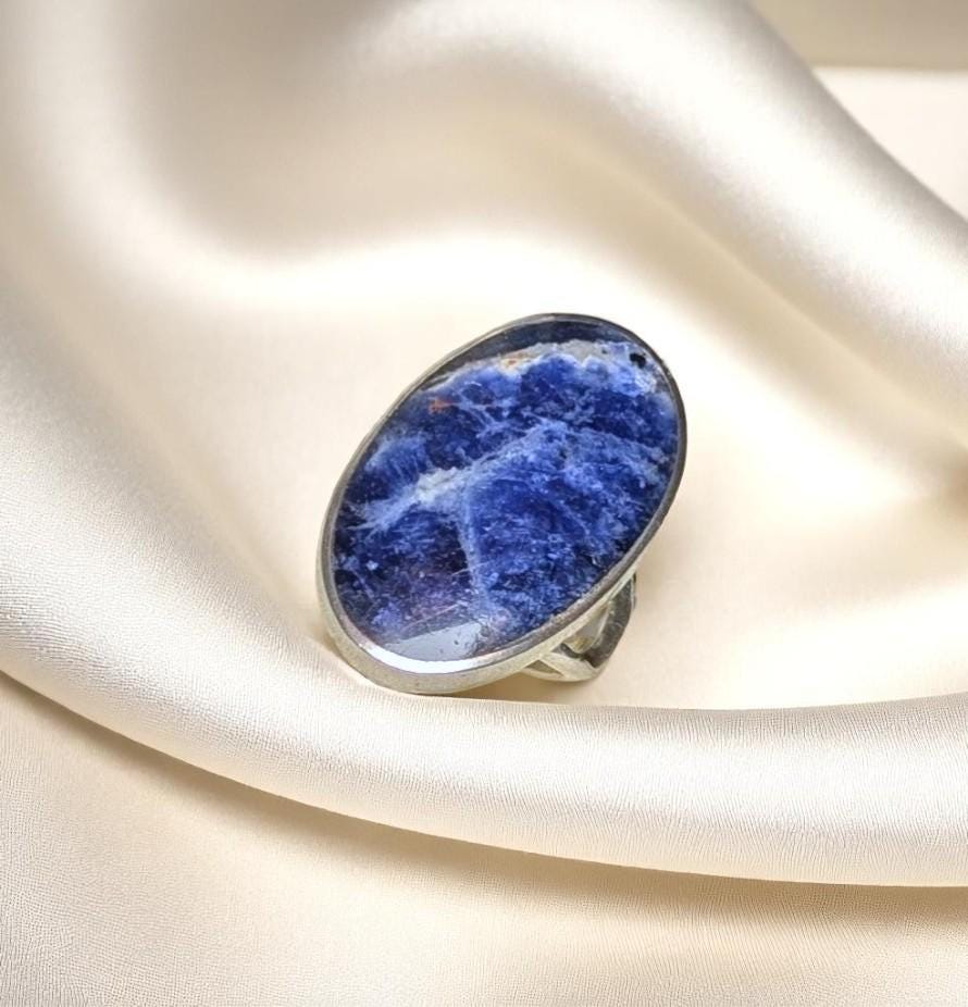 Vintage Sterling Silver & Sodalite Ring – Size 5.25 –  EKM Mexico
