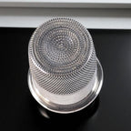 Vintage Sterling Silver Thimble Shot Glass – Fisher Sterling #2 – Monogram BCL – Mid-Century Novelty Barware