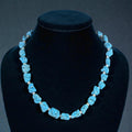 Turquoise Nugget Pearl Necklace Sterling Silver Adjustable 16–19"