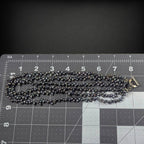 Carolee 3 Strand Peacock Freshwater Pearl Choker Necklace Sterling Silver 16"