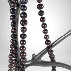 Vintage Chocolate Freshwater Pearl Necklace, 60"