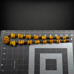 Vintage Butterscotch Amber & Tiger's Eye Necklace, 26 Inch, Gold Filled Clasp